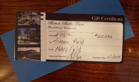 Gift Certificates, The River Belle Inn